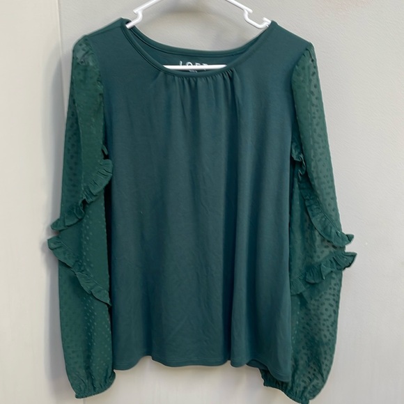Tops - Size L Loft decorative sleeve long sleeve shirt